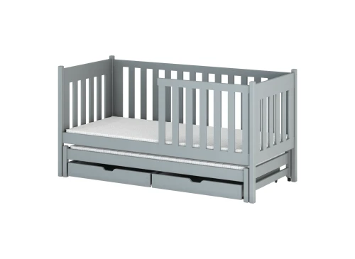 KAJA 90x190 grey double trundle bed Lano Furniture
