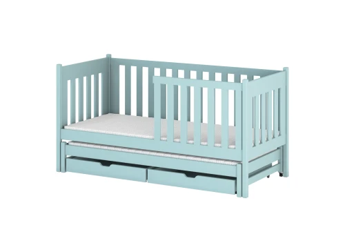 KAJA 80x200 blue double trundle bed Lano Furniture