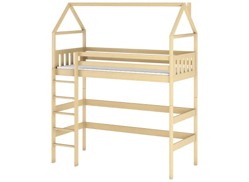 GLORIA 90x180 pine loft single children’s bed Lano Furniture