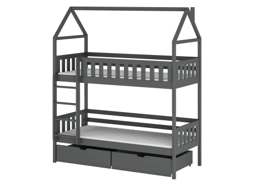 GAJA 80x200 graphite bunk bed Lano Furniture