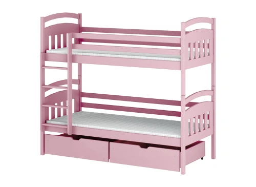 GABI 80x160 pink bunk bed Lano Furniture