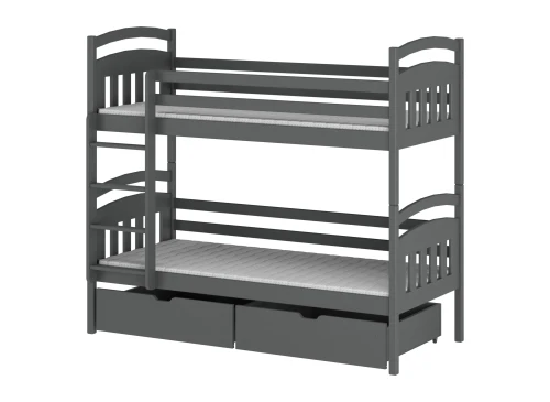 GABI 90x180 graphite bunk bed Lano Furniture