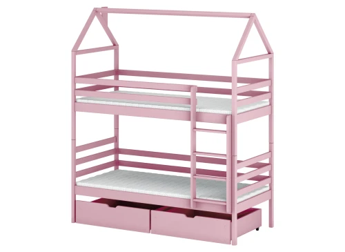 ALEX 80x170 pink bunk bed Lano Furniture