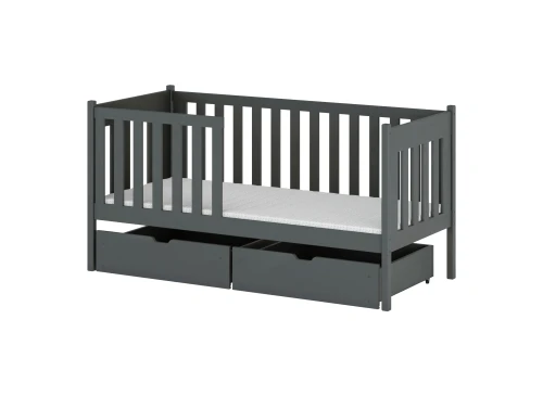 ALICJA 80x200 grafitová jednolůžková dětská postel Lano Nábytek