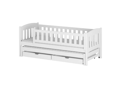 AMELKA 80x200 white double trundle bed Lano Furniture