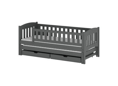 AMELKA 80x200 grafitová výsuvná postel Lano Nábytek