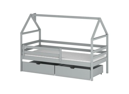 ARON 80x180 grey children’s house bed Lano Furniture