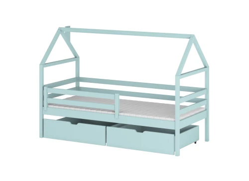 ARON 90x200 blue single children’s house bed Lano Furniture