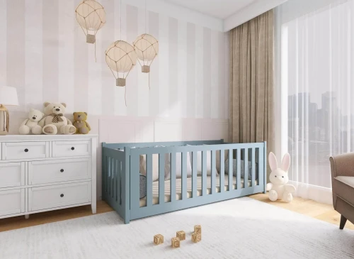 CONCEPT 80x200 grey montessori floor children’s bed Lano Furniture