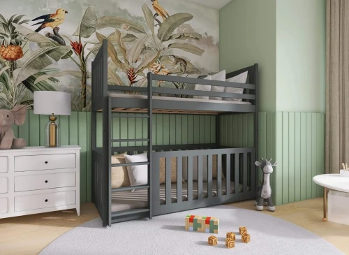 CRIS 80x180 graphite bunk bed Lano Furniture