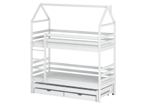 DALIA 80x170 bílá patrová postel domečková Lano Nábytek