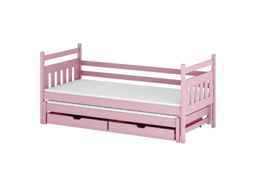 DANIEL 80x160 pink double trundle bed Lano Furniture