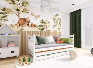 DANIEL 80x180 růžová výsuvná postel Lano Nábytek