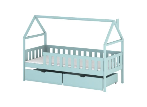 DOMI 80x160 blue single children’s bed Lano Furniture