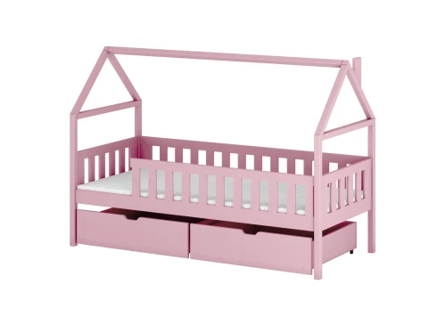 DOMI 80x180 pink single children’s bed Lano Furniture