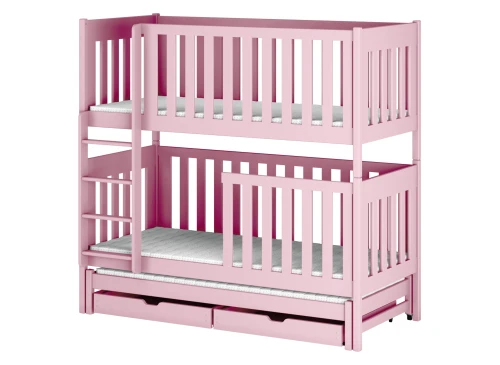 EMILKA 80x160 pink bunk bed Lano Furniture