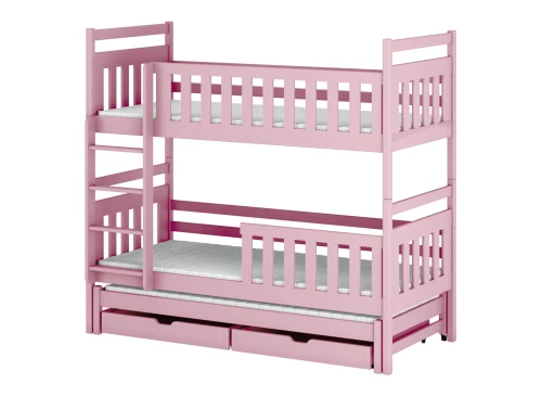 KLARA 80x160 pink bunk bed Lano Furniture