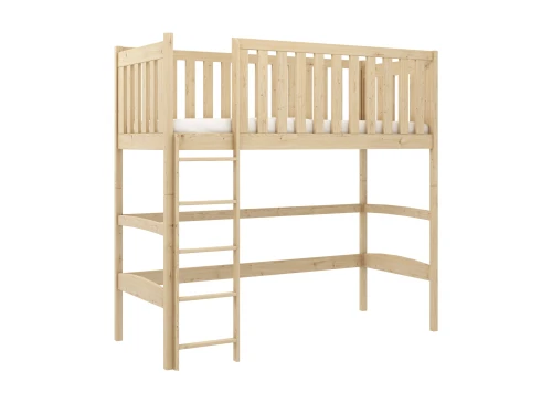 LAURA 80x180 pine loft single children’s bed Lano Furniture