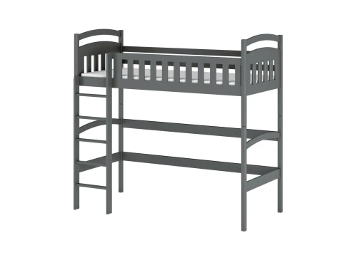 MIA 80x160 graphite loft single children’s bed Lano Furniture