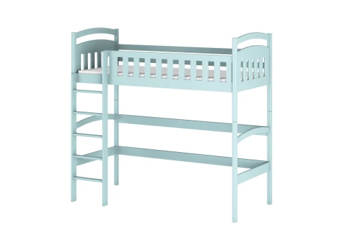 MIA 80x160 blue raised single children's bed Lano Furniture