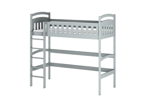 MIA 90x180 grey loft single children’s bed Lano Furniture
