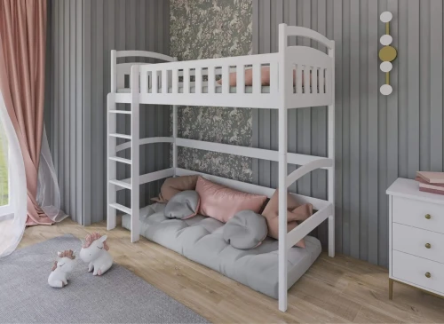 MIA 90x190 white loft single children’s bed Lano Furniture