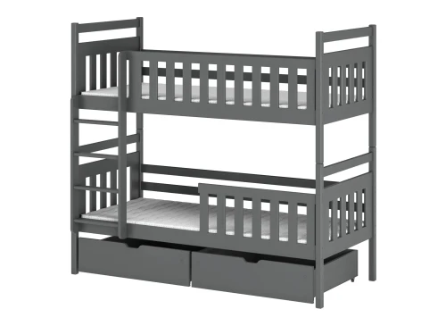 MONIKA 80x160 graphite bunk bed Lano Furniture