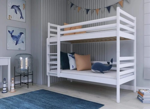 NEMO 80x160 white bunk bed Lano Furniture