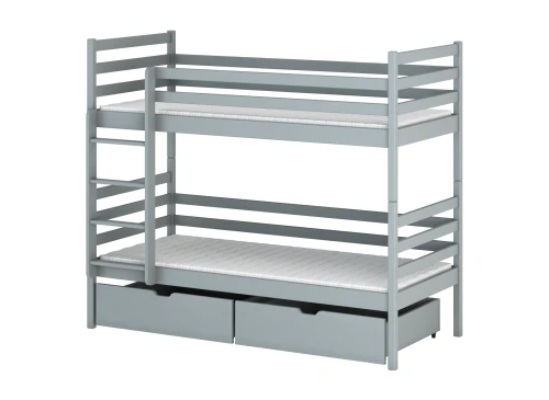 NEMO 90x200 popelavá patrová postel Lano Nábytek