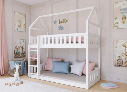 POLA 80x180 white bunk bed Lano Furniture