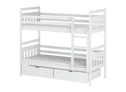 ADAŚ 80x180 bílá patrová postel Lano Nábytek
