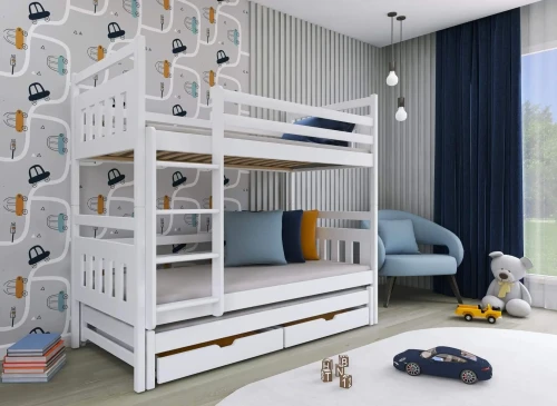 SEWERYN 80x180 borovice patrová postel Lano Nábytek