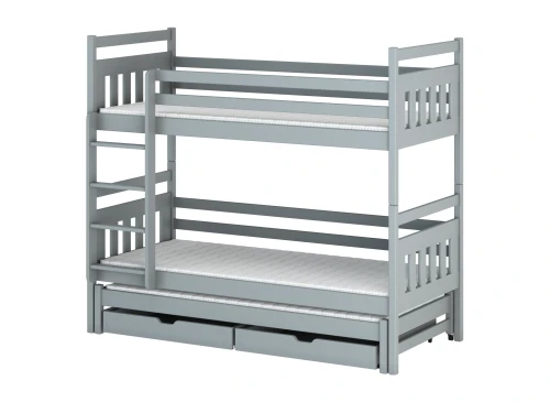 SEWERYN 90x180 grey bunk bed Lano Furniture