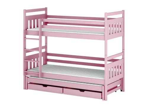 SEWERYN 90x190 pink bunk bed Lano Furniture