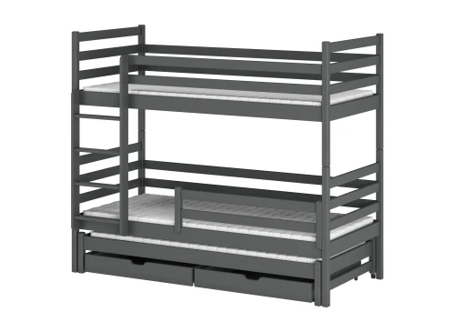LUK 80x190 graphite bunk bed Lano Furniture