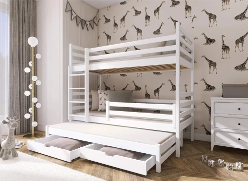 LUK 90x180 bílá patrová postel Lano Nábytek