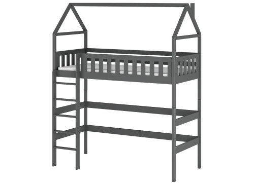 OTYLIA 90x180 graphite loft single children’s bed Lano Furniture