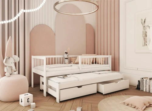 SOFTI 80x160 white children's bed Lano Furniture