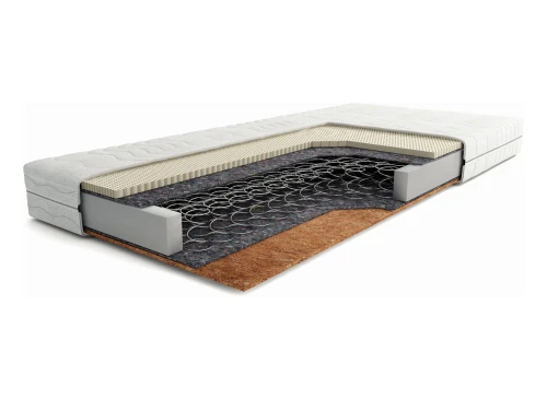ASTI 90x200 tvrdá 12 cm pružinová matrace s kokosem a latexovou pěnou Lano Nábytek