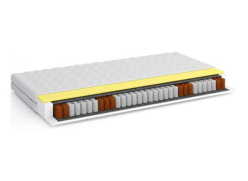 LUNO 80x180 medium firm 19 cm pocket-spring mattress with Visco foam Lano Furniture
