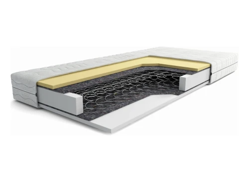 SIM 80x200 středně tvrdá 14 cm přužinová bonell matrace s línou pěnou Lano Nábytek