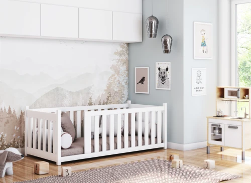 CONCEPT 90x200 růžová dětská postel Montessori Lano Nábytek