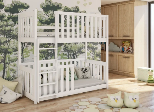 KONRAD 80x200 růžová patrová postel Lano Nábytek