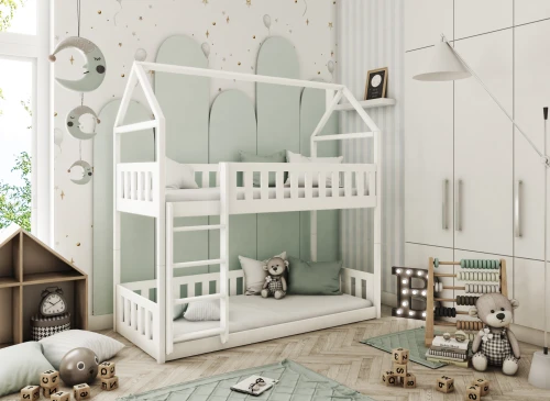 POLA 80x180 white bunk bed Lano Furniture