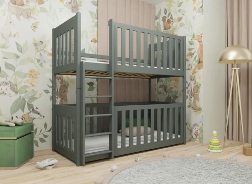 KONRAD 90x180 graphite bunk bed Lano Furniture