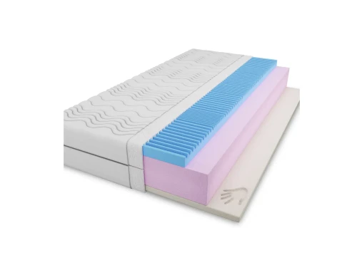 TEBE 80x160 středně tvrdá 17 cm pěnová matrace s visco pěnou Lano Nábytek