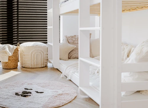 TED 90x200 bílá patrová postel Lano Nábytek