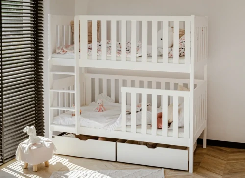 DAWID 90x190 bílá patrová postel Lano Nábytek