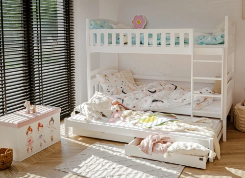 BLANKA 90x200 bílá patrová postel Lano Nábytek