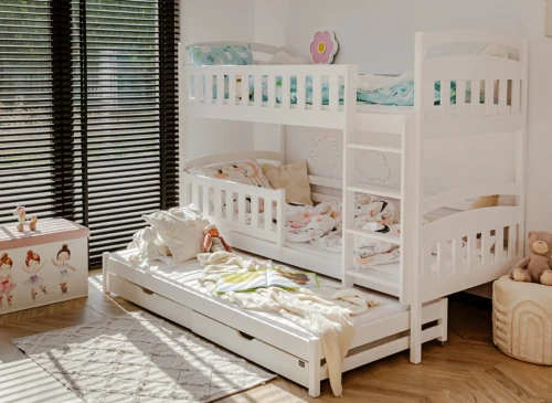 BLANKA 90x200 bílá patrová postel Lano Nábytek